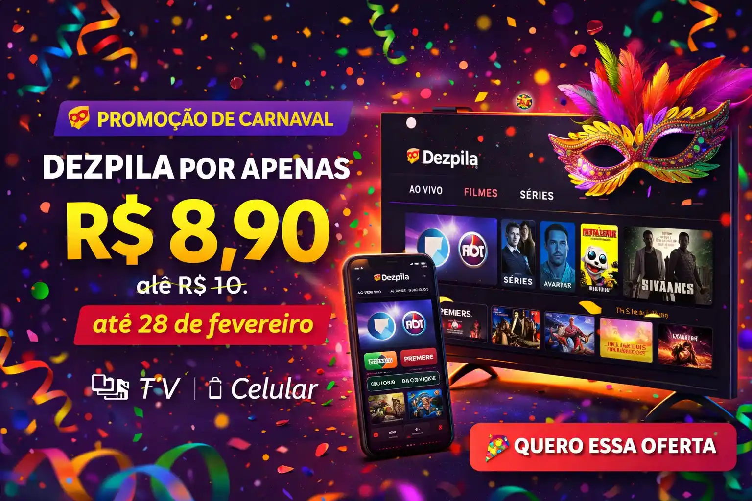 Promoção Carnaval Dezpila